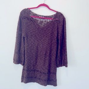 Nostalgia Brown Sweater - Size Large